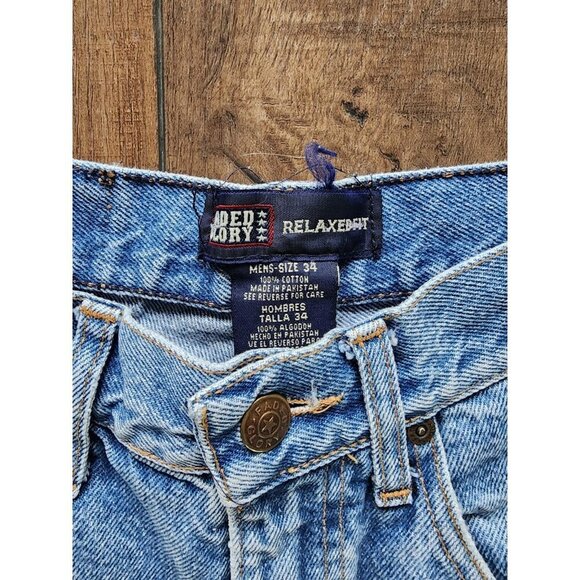 Custom Vintage 90s Denim Jean Shorts 30"‎ - Picture 3 of 6